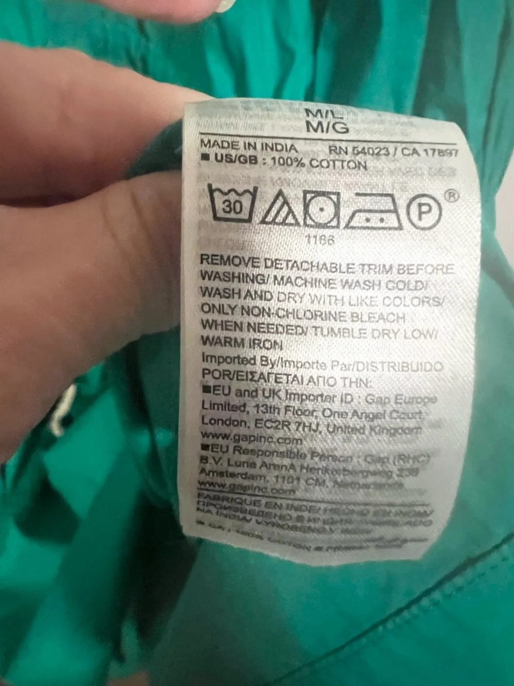 NWT BANANA REPUBLIC COTTON POPLIN Shirtdress pockets size m/l - Picture 10 of 14